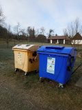 Sběr tříděného odpadu- u&nbsp;hasičské zbrojnice