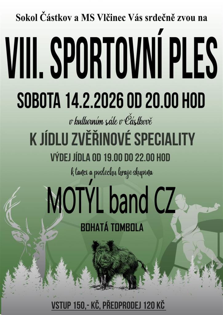 Pozvánka na&nbsp;SPORTOVNÍ PLES